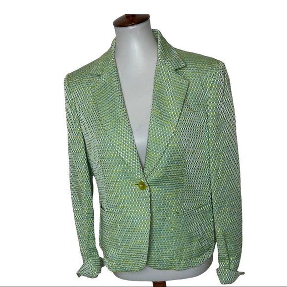 Talbots Jackets & Blazers - Talbots Green Tweed Blazer